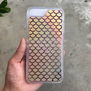 电镀流沙手机壳 来图定制 TPU高端品牌手机保护套加工 代开流沙工艺模具