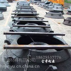 供应河南低压铸造高铬轧臼壁 圆锥破碎机高锰钢耐磨破碎壁