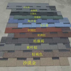 厂家供应多彩玻纤胎沥青瓦,双层标准型 海洋蓝等颜色可选