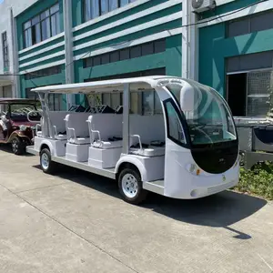 厂家直销西安景区11座燃油观光车 别墅景区接待车看房车