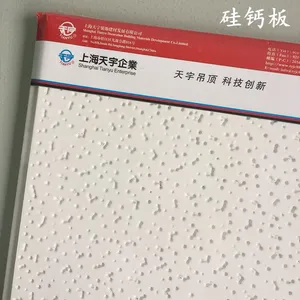 硅酸钙板烤漆龙骨吊顶材料贴面穿孔吸音饰面天花板藻钙板负离子板