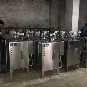 理致厂家直销多规格72kw不锈钢全自动立式小型工业电加热锅炉