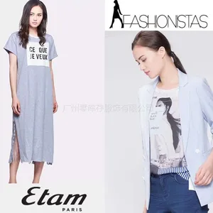 品牌折扣女装 Etam艾格18春夏休闲连衣裙上衣外套牛仔裤 品牌折扣尾货女装