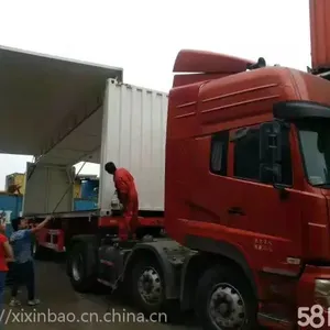 上海士乾专业定制全新电动液压飞翼厢式货车,二手集装箱改单双飞翼箱