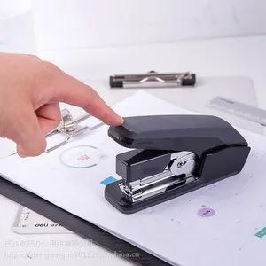 得力0477 省力型订书机/装订器 单指轻松装订 搭配12#钉