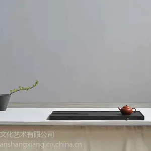 供应石茶盘 泉州上相玄青石 茶盘【两行】简约茶器物石材2016***季度