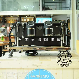 AA意大利Sanremo/赛瑞蒙 cafe racer 双头 三头半自动数字控制意式咖啡机