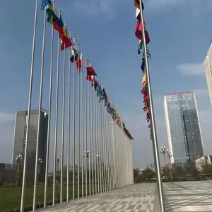旗杆厂家直销户外不锈钢旗杆 电动旗杆 手动旗杆工厂旗杆-红启工贸