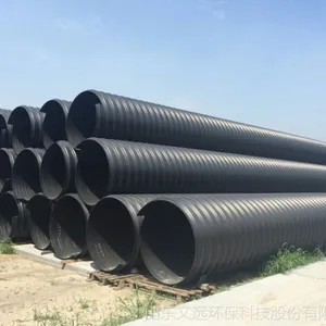 pe钢带增强生产厂家、 钢带增强管 市政排水管钢带管