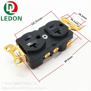 OEM/DOM 滤波器插芯 美标墙壁插芯 纯铜电源母插座 AC排插芯