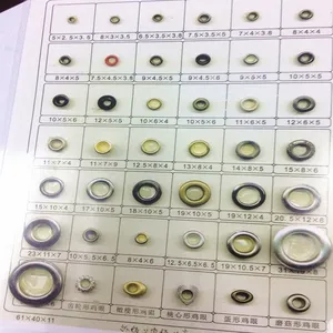 鸡眼气眼 3mm 3.5mm 4mm 4.5mm 5mm 5.5mm 6mm 铜扣铁扣铝扣