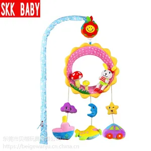 SKK BABY布艺婴幼儿玩具宝宝安抚床挂35曲旋转床铃东莞玩具厂家