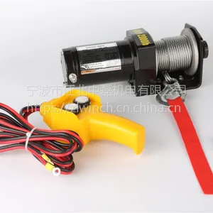 12V/24V 2000磅/907kg 全地形沙滩车自救电动绞盘
