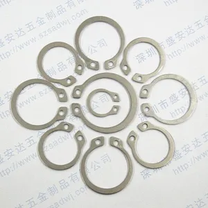 现货供应 GB/T894不锈钢轴用挡圈 304轴用卡簧 外卡环 轴用弹性挡圈