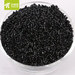 厂家定制直销 PP加纤改性料黑色 高流动无沙眼 PP+15%纤 PP原料价格