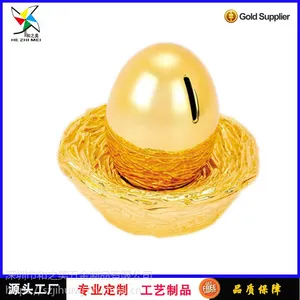 厂家供应 合金礼品 鸟蛋储钱罐 小猪储钱罐