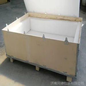 同德包装珍珠棉防震胶合板钢带木箱 可拆卸木箱 厂家定制