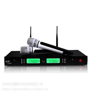 清脆鸟专业无线话筒家用功放音响话筒KTV演出专用K歌麦克风一拖二