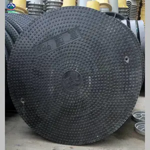 加油站油罐井盖价格 双层防水防静电有挡板油圆形井盖 河北华强复合材料