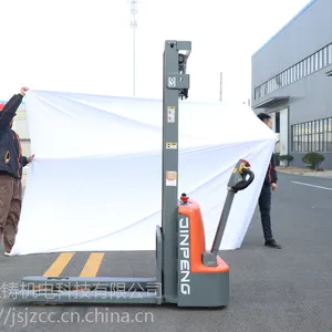 金彭叉车 1.0吨电动堆垛车JPCDD10FA 步行式仓储电动叉车