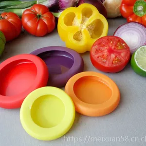 Food Huggers 水果蔬菜 保鲜盖 硅胶果蔬垫 多功能环保 硅胶保鲜盒 保鲜套