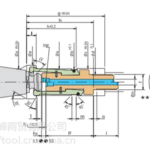 H台湾丸荣ACROW 加工中心主轴拉爪 拉刀夹爪 CAT40 四瓣爪