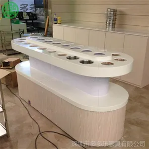 放调料品的台子 餐厅圆形调料台 火锅店简约酱料台 酒店自助放料台
