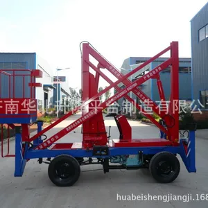 12米自行走折臂式升降机,曲臂式升降平台,高空作业车