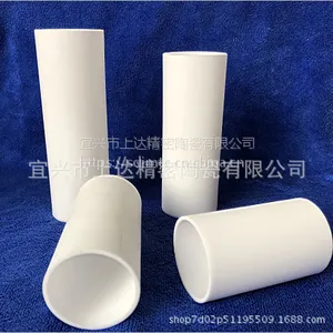 氧化铝精密陶瓷管加工定制、臭氧陶瓷管、绝缘陶瓷管、耐磨陶瓷管