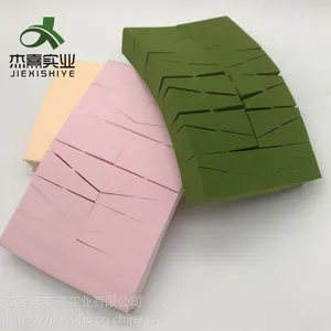 厂家批发24切抹茶色粉扑 24个小三角粉扑 非乳胶 遇水变大