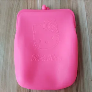 可爱kitty猫硅胶包 粉色系KT猫大容量包 化妆品包 硅胶杂物包