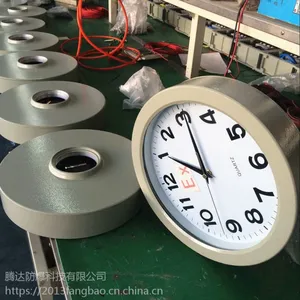 挂墙式IIC级铝合金圆形防爆石英钟 腾达厂家批发拿货价
