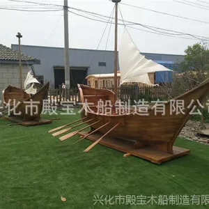 厂家定制供应海盗船旅游景观装饰款海盗船/道具船
