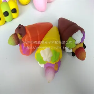 东莞树脂塑胶玩具 环保出口带香味 PU慢回弹减压玩具