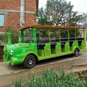 朗迈LM-TR14旅游观光小火车14座 火车头观光游览车 主题公园电动小火车
