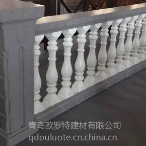 青岛欧式花瓶柱安装 青岛欧式阳台护栏安装 青岛私人庭院造型装修工程 青岛别墅造型真石漆