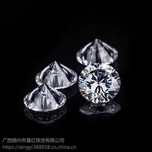 十心十箭 6.5mm超白莫桑钻 一克拉裸钻 高仿钻定制莫桑石