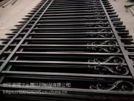 喷涂蓝柱白管锌钢厂区铁艺护栏网瑞才齐全(1-2米)