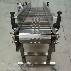 天元供应可移动平顶链板提升输送机 速度可调