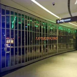 定做折叠水晶卷闸门/推拉水晶折闸