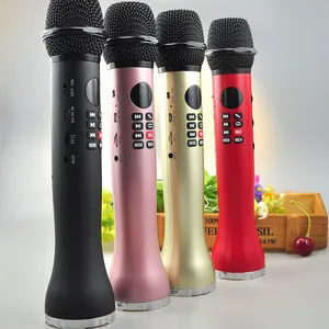 快乐相伴 L-598 高品质麦克风音箱 9W大功率K歌宝 掌上麦克风 创意K歌神器