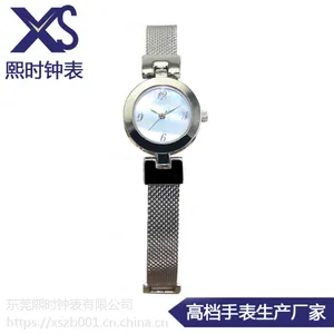 不锈钢网带手表 瑞士进口机芯手表 简约女士手表 50米防水手表女