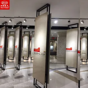 柏雅瓷砖展架陶瓷地砖石材木地板样品展示架单双面立式展板600800