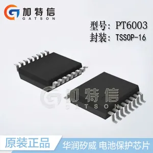 PT6003 华润矽威一级代理原装正品 3串锂离子/聚合物电池保护芯片 TSSOP16