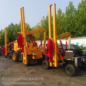 2018达沃新款研发公路护栏打桩机支持定做全液压