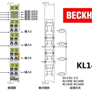 销售德国倍福Beckhoff模块 KL1488 8通道数字量输入端子模块，24 V DC