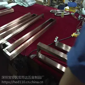 HED欧式玻璃门拉手 仿古不锈钢大门拉手尺寸可定制