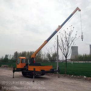 万利 农用小吊车 小型履带式工程随车吊