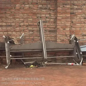 不锈钢刮粪机 清粪设备清粪机 一脱二刮粪机