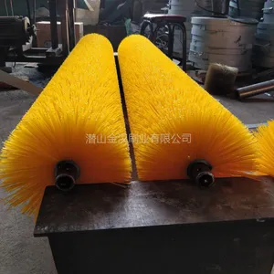 工业毛刷辊滚筒刷 小型尼龙刷毛刷轮毛刷辊尼龙丝清洗机圆刷子